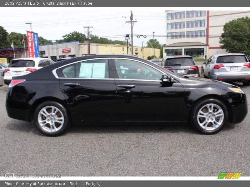 Crystal Black Pearl / Taupe 2009 Acura TL 3.5