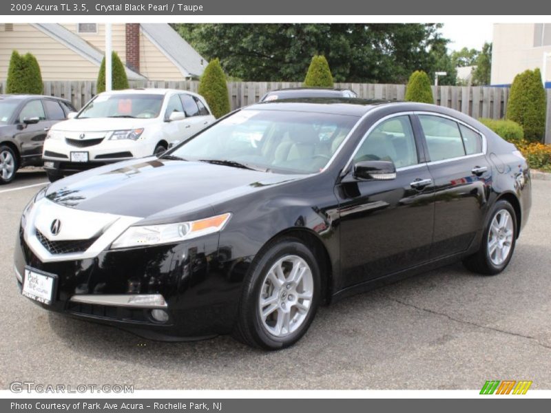 Crystal Black Pearl / Taupe 2009 Acura TL 3.5