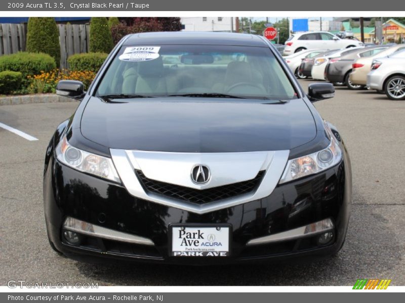 Crystal Black Pearl / Taupe 2009 Acura TL 3.5