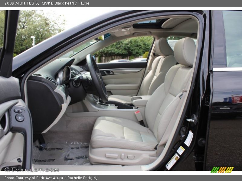Crystal Black Pearl / Taupe 2009 Acura TL 3.5