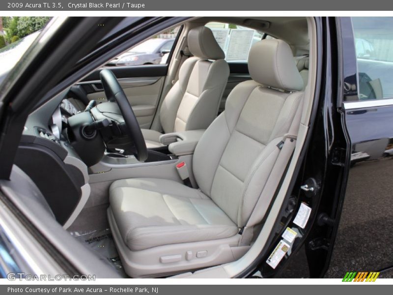 Crystal Black Pearl / Taupe 2009 Acura TL 3.5