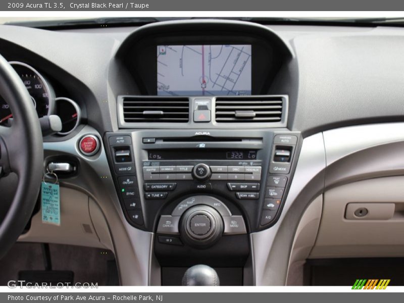 Crystal Black Pearl / Taupe 2009 Acura TL 3.5