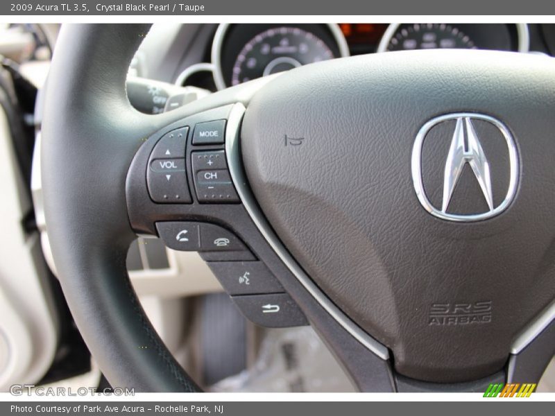 Crystal Black Pearl / Taupe 2009 Acura TL 3.5