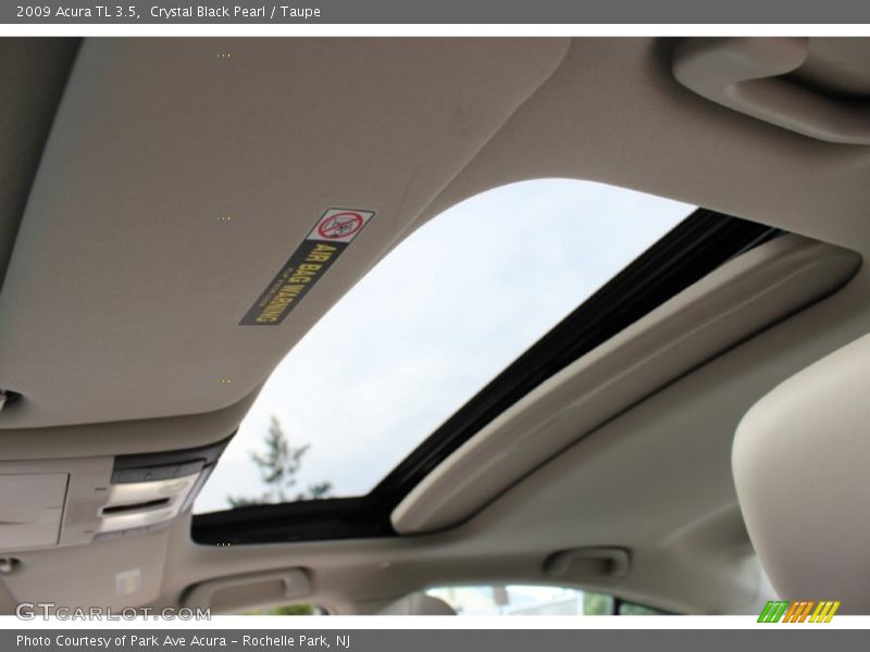 Crystal Black Pearl / Taupe 2009 Acura TL 3.5