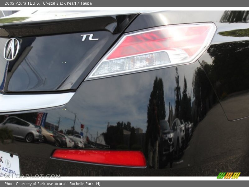 Crystal Black Pearl / Taupe 2009 Acura TL 3.5