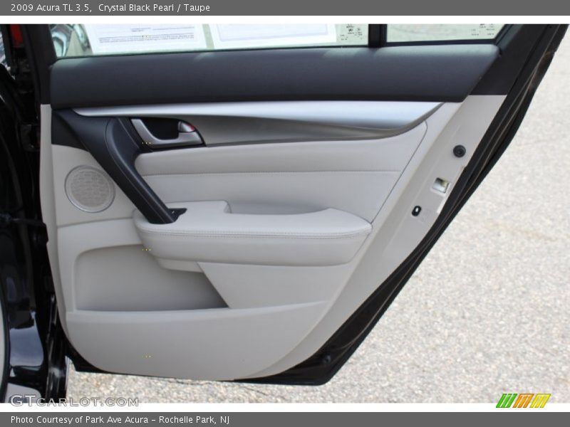 Crystal Black Pearl / Taupe 2009 Acura TL 3.5