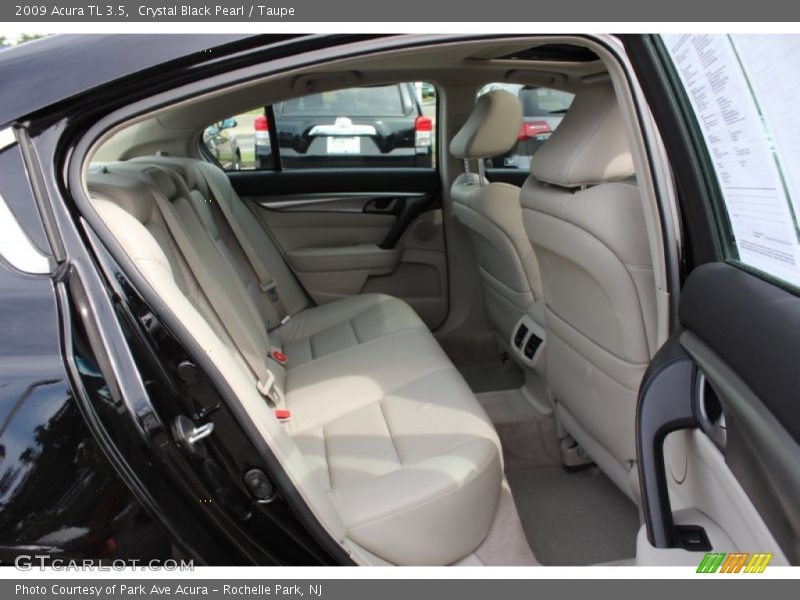 Crystal Black Pearl / Taupe 2009 Acura TL 3.5