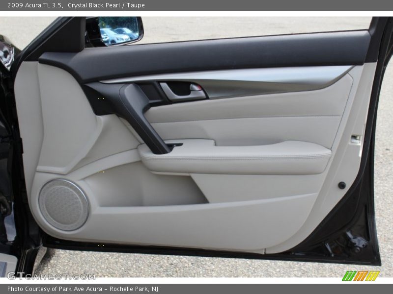 Crystal Black Pearl / Taupe 2009 Acura TL 3.5