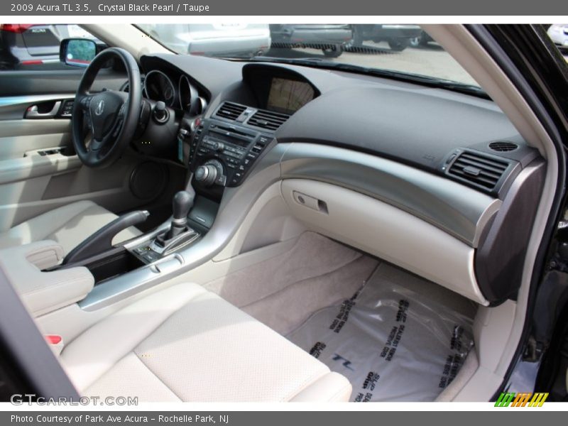 Crystal Black Pearl / Taupe 2009 Acura TL 3.5
