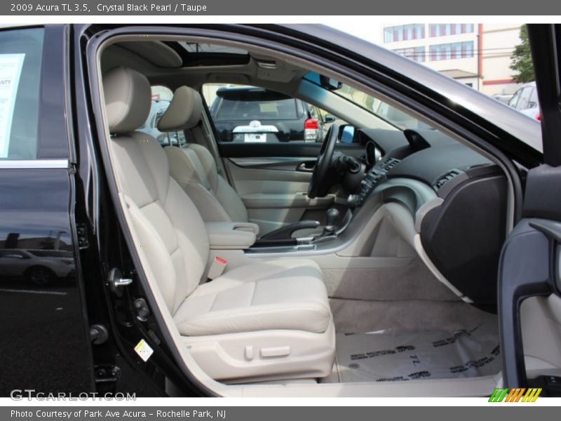 Crystal Black Pearl / Taupe 2009 Acura TL 3.5