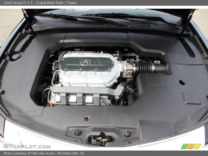 Crystal Black Pearl / Taupe 2009 Acura TL 3.5