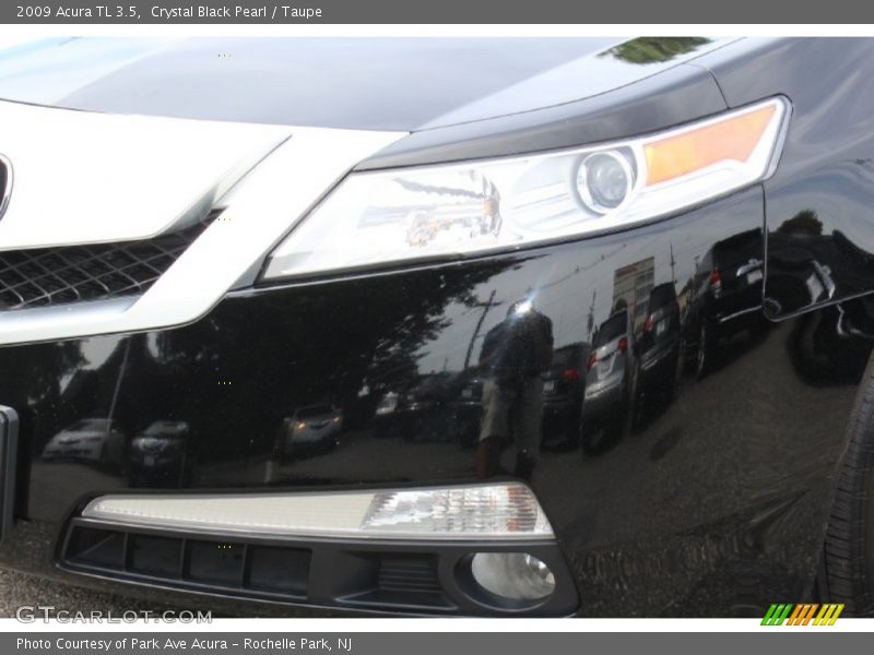 Crystal Black Pearl / Taupe 2009 Acura TL 3.5