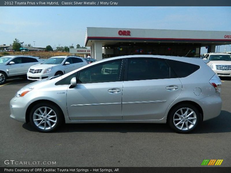 Classic Silver Metallic / Misty Gray 2012 Toyota Prius v Five Hybrid