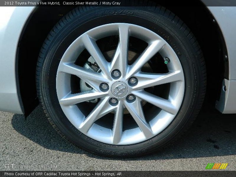Classic Silver Metallic / Misty Gray 2012 Toyota Prius v Five Hybrid