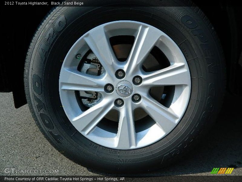 Black / Sand Beige 2012 Toyota Highlander