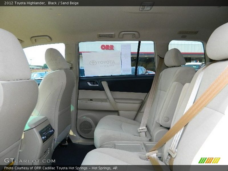 Black / Sand Beige 2012 Toyota Highlander