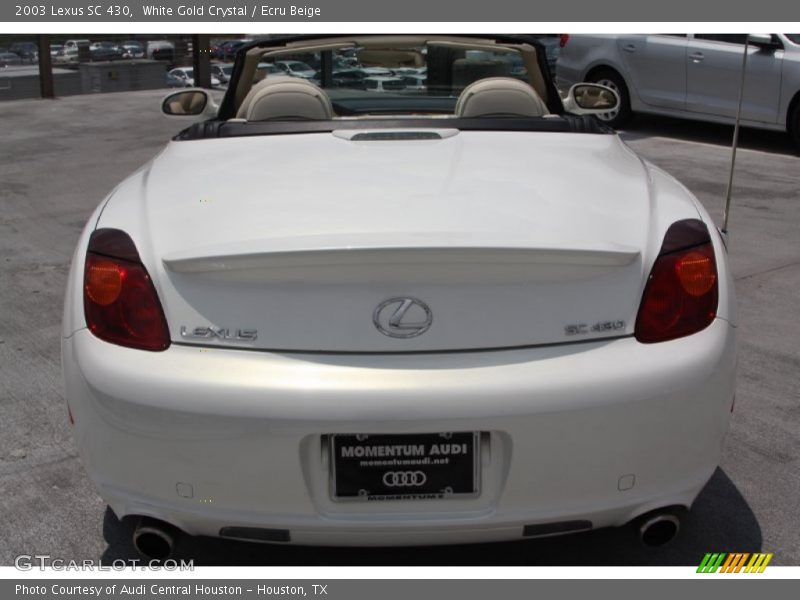 White Gold Crystal / Ecru Beige 2003 Lexus SC 430