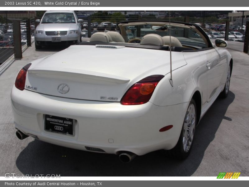 White Gold Crystal / Ecru Beige 2003 Lexus SC 430