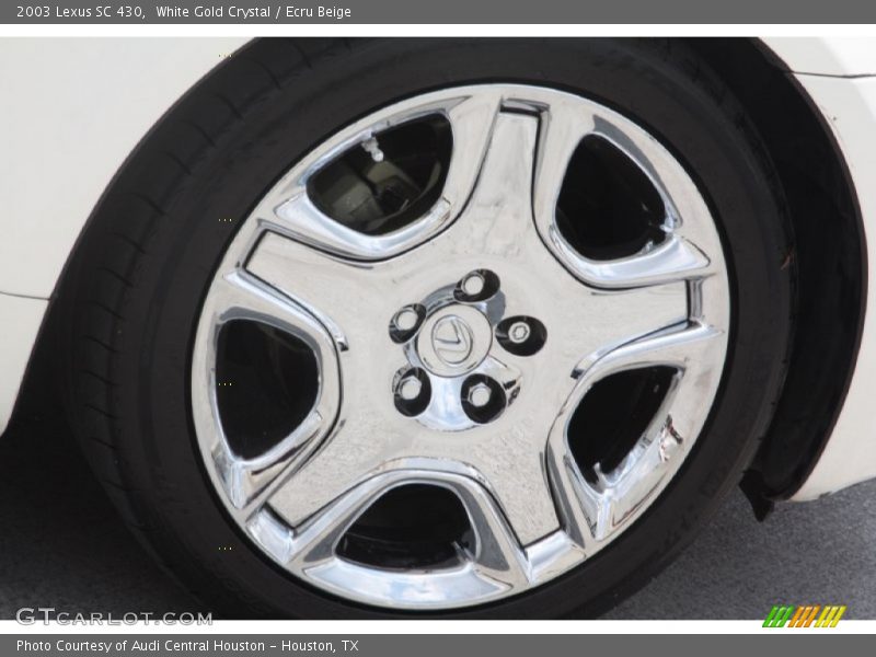 White Gold Crystal / Ecru Beige 2003 Lexus SC 430