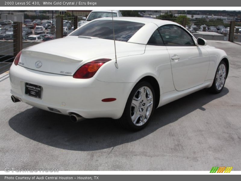 White Gold Crystal / Ecru Beige 2003 Lexus SC 430