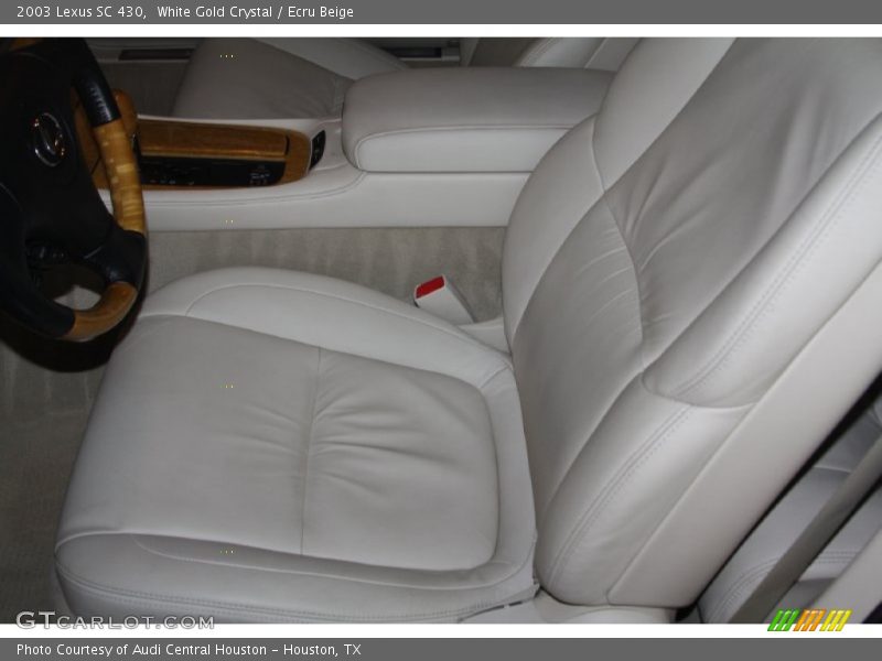 White Gold Crystal / Ecru Beige 2003 Lexus SC 430