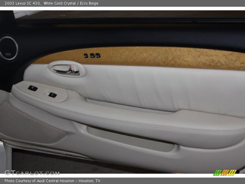 White Gold Crystal / Ecru Beige 2003 Lexus SC 430