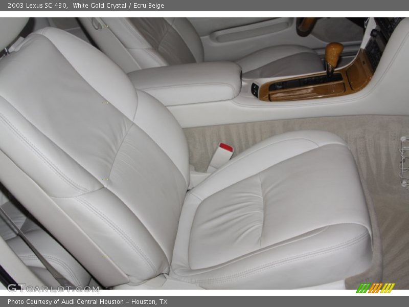 White Gold Crystal / Ecru Beige 2003 Lexus SC 430