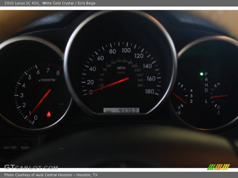 White Gold Crystal / Ecru Beige 2003 Lexus SC 430