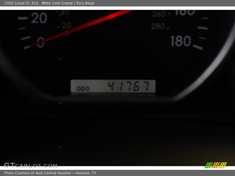 White Gold Crystal / Ecru Beige 2003 Lexus SC 430