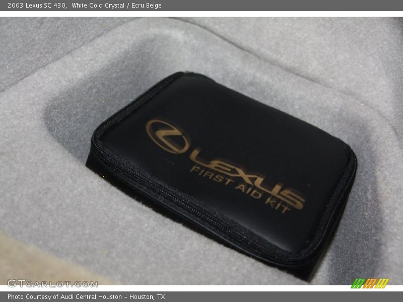 White Gold Crystal / Ecru Beige 2003 Lexus SC 430