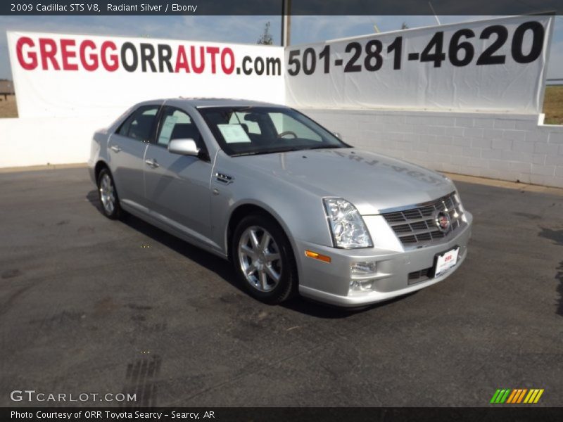 Radiant Silver / Ebony 2009 Cadillac STS V8