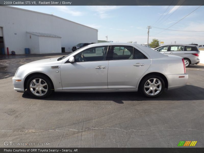 Radiant Silver / Ebony 2009 Cadillac STS V8