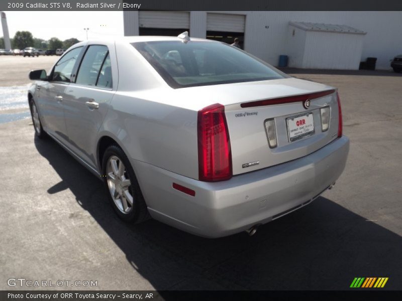 Radiant Silver / Ebony 2009 Cadillac STS V8