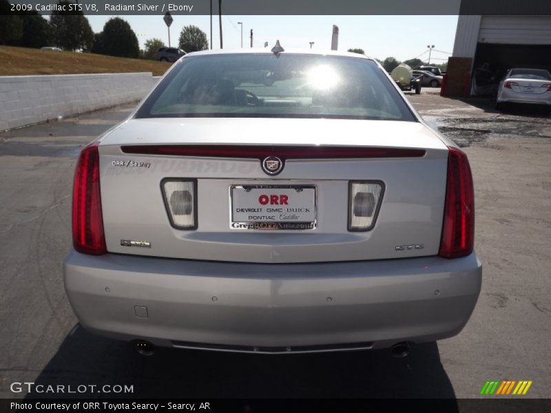 Radiant Silver / Ebony 2009 Cadillac STS V8