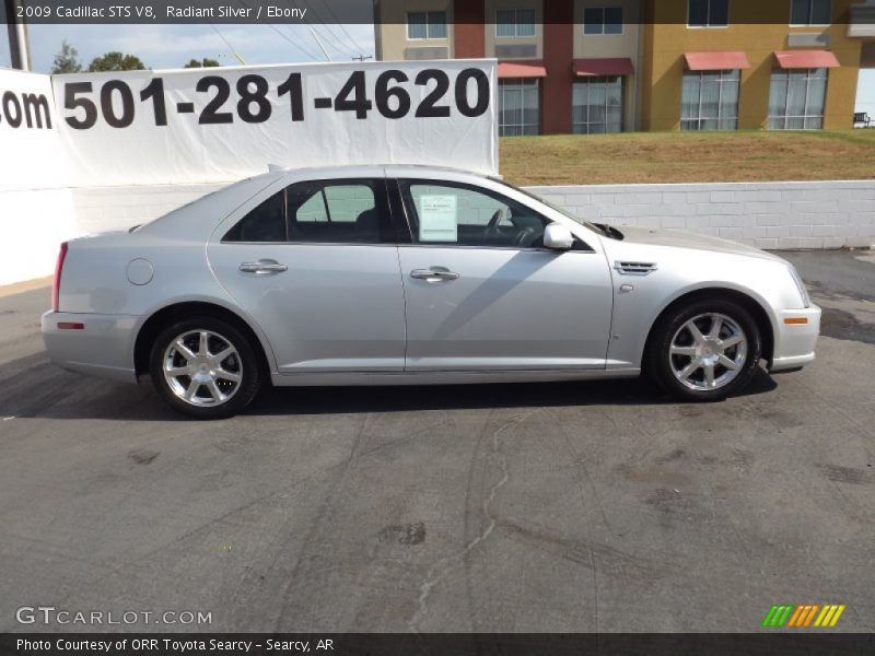 Radiant Silver / Ebony 2009 Cadillac STS V8