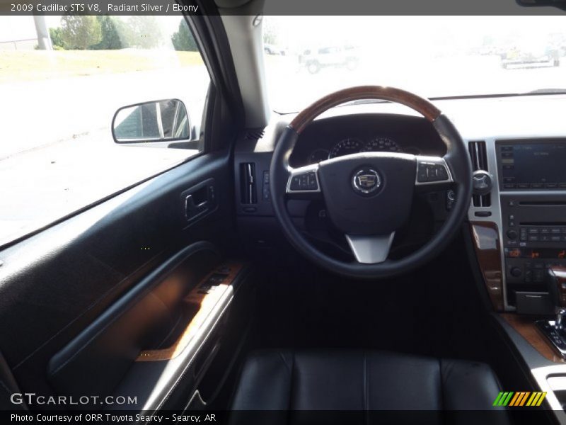 Radiant Silver / Ebony 2009 Cadillac STS V8