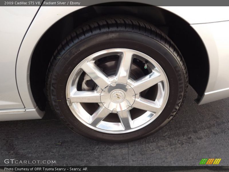 Radiant Silver / Ebony 2009 Cadillac STS V8