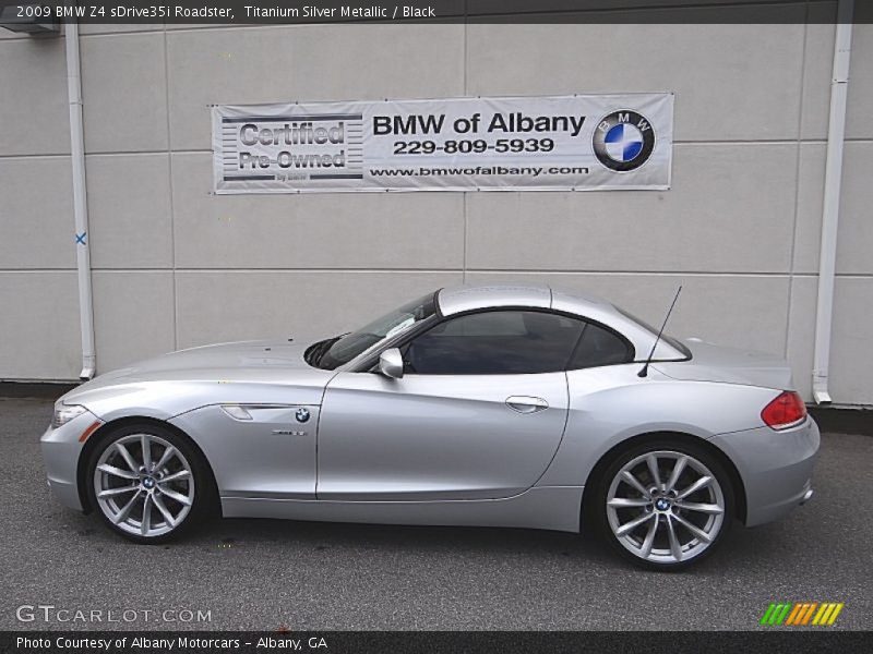 Titanium Silver Metallic / Black 2009 BMW Z4 sDrive35i Roadster