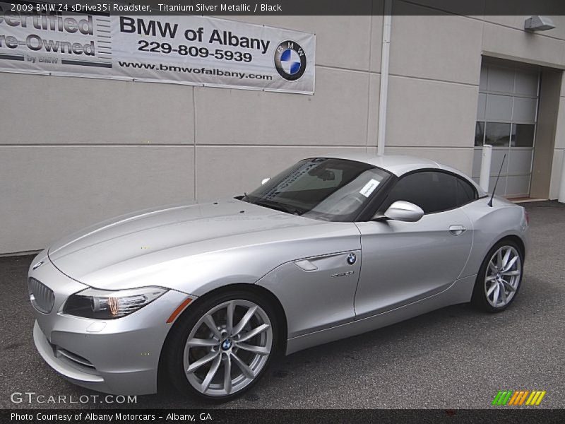 Titanium Silver Metallic / Black 2009 BMW Z4 sDrive35i Roadster