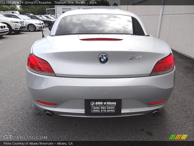 Titanium Silver Metallic / Black 2009 BMW Z4 sDrive35i Roadster