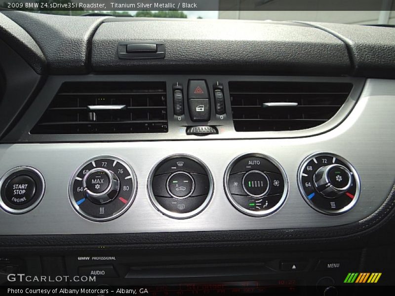 Controls of 2009 Z4 sDrive35i Roadster