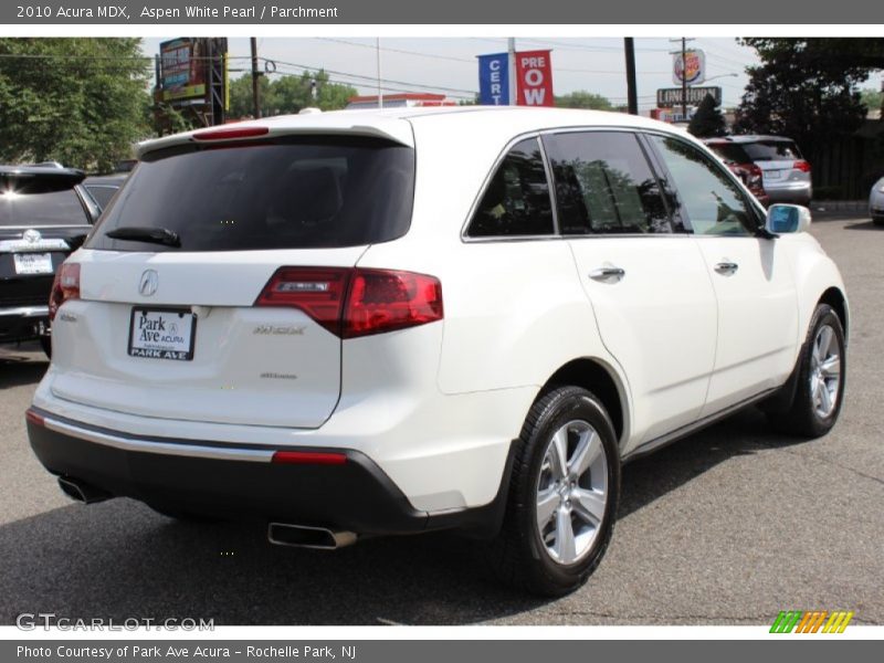 Aspen White Pearl / Parchment 2010 Acura MDX