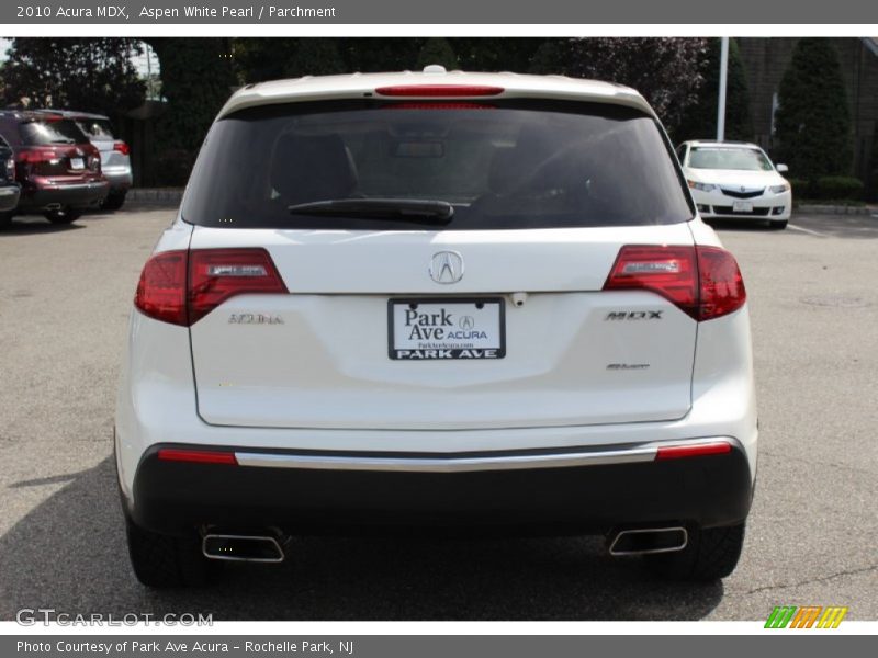 Aspen White Pearl / Parchment 2010 Acura MDX
