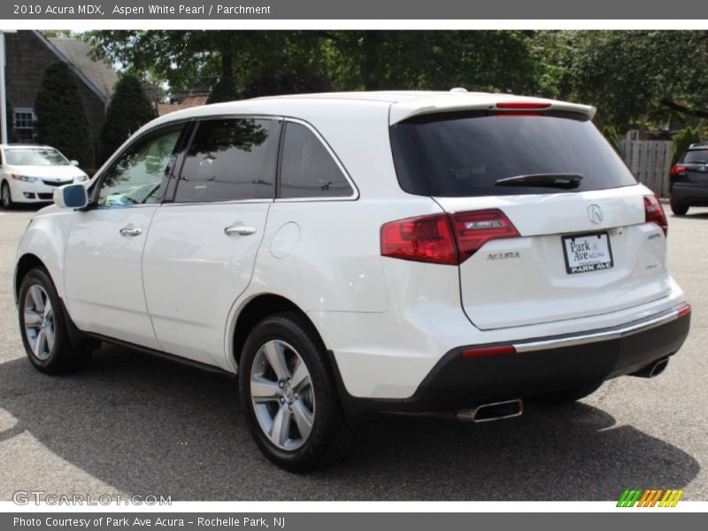 Aspen White Pearl / Parchment 2010 Acura MDX