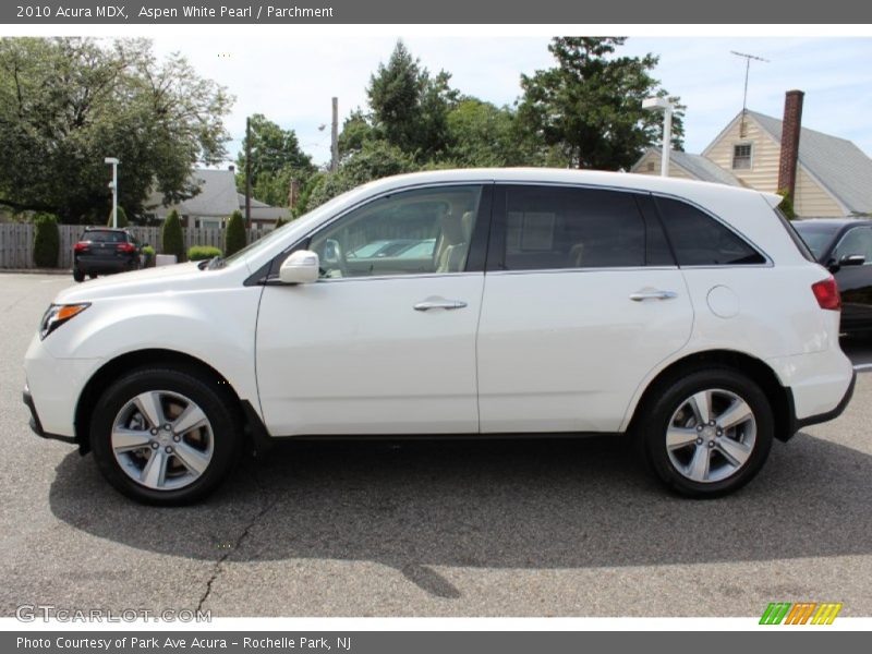 Aspen White Pearl / Parchment 2010 Acura MDX