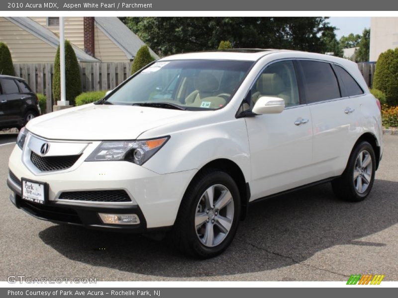 Aspen White Pearl / Parchment 2010 Acura MDX
