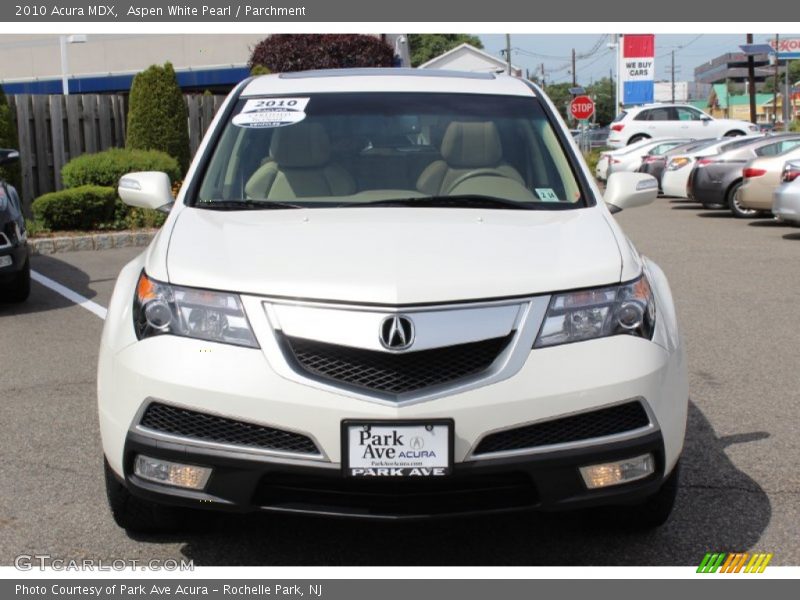 Aspen White Pearl / Parchment 2010 Acura MDX