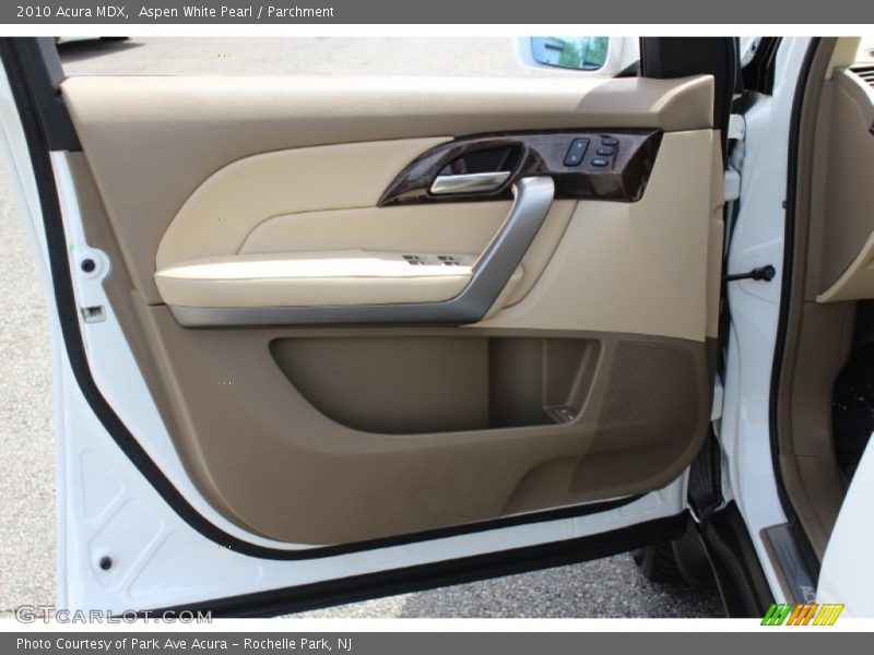Aspen White Pearl / Parchment 2010 Acura MDX