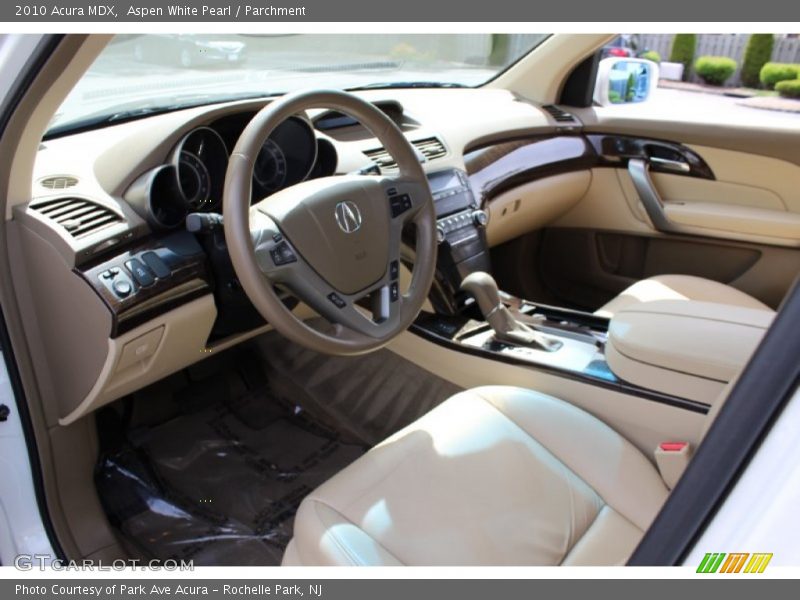 Aspen White Pearl / Parchment 2010 Acura MDX
