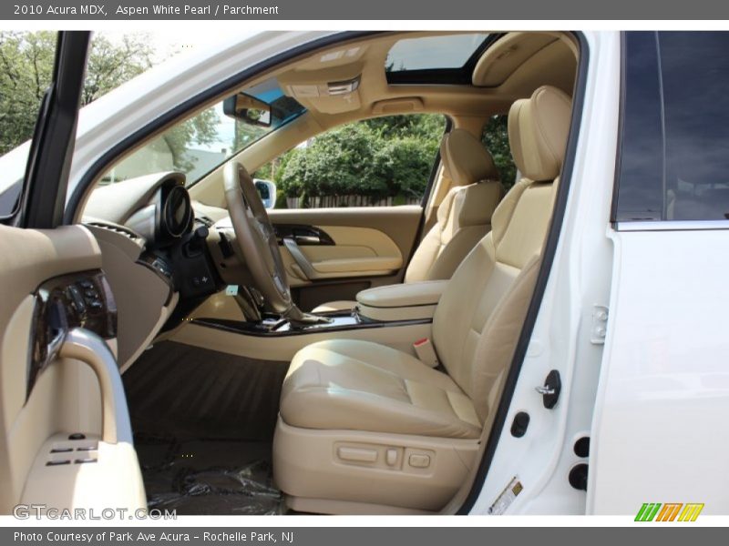 Aspen White Pearl / Parchment 2010 Acura MDX